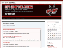 Tablet Screenshot of hotshoticearena.com